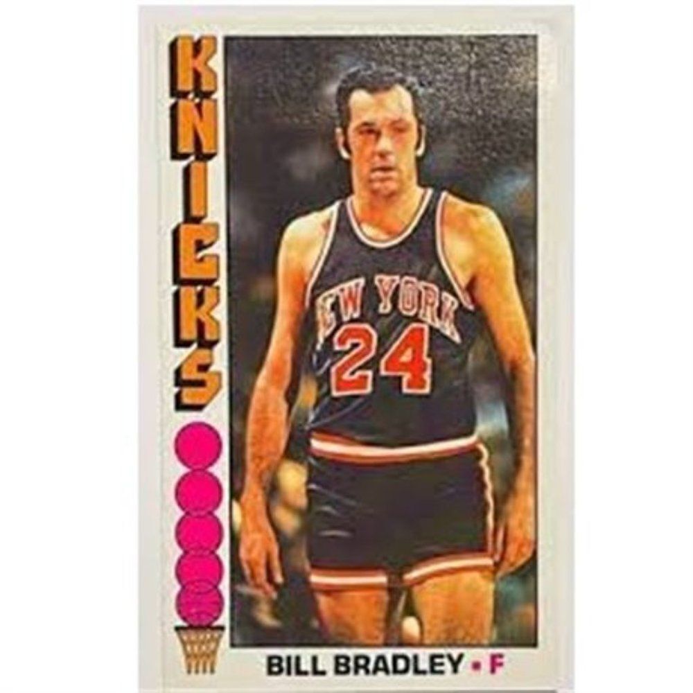 1969 BILL BRADLEY TOPPS CHEWING GUM JUMBO CARD